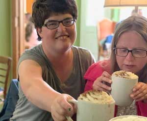 Women Enjoying Refreshments